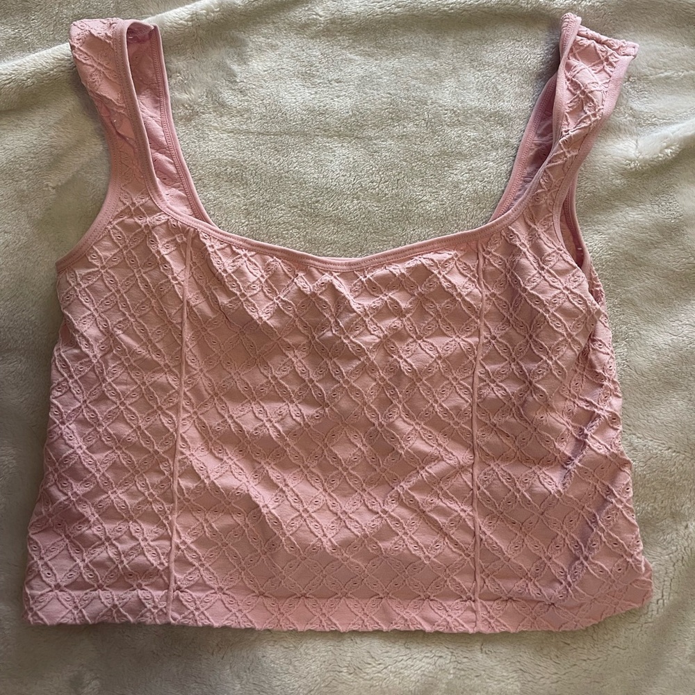 Light pink crop top